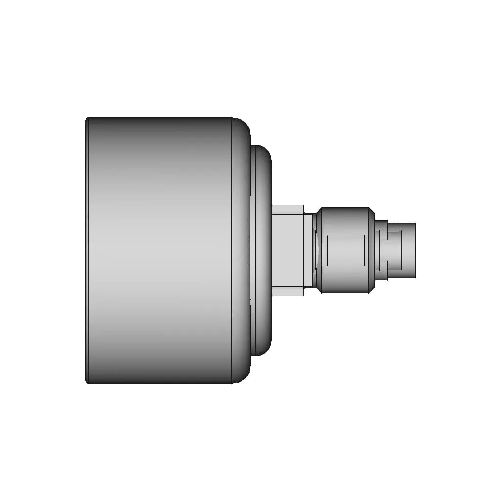 Festo G 1 4 Analogue Pressure Gauge 10Bar Back Entry 40Mm Outside Diameter - Standard Mechanical Component_0_90_degree_snapshot