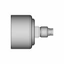 Festo G 1 4 Analogue Pressure Gauge 10Bar Back Entry 40Mm Outside Diameter - Standard Mechanical Component_0_90_degree_snapshot