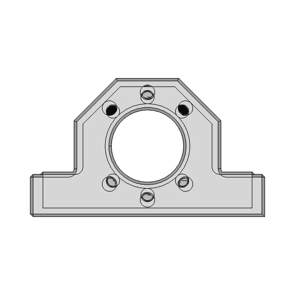 Carcasa Soporte Husillo De Bola | 3D Engineering Design File_0_90_degree_snapshot