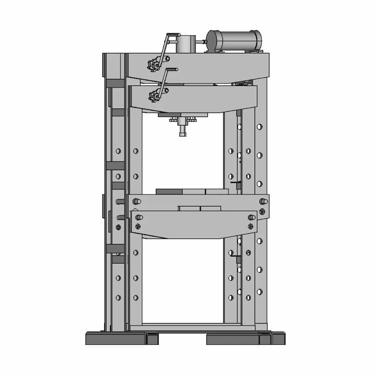 30 Ton Hydraulic Press - Downloadable CAD Representation