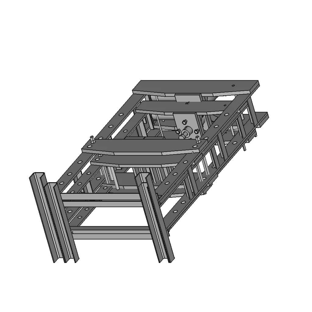 30 Ton Hydraulic Press - Downloadable CAD Representation_60_30_degree_snapshot