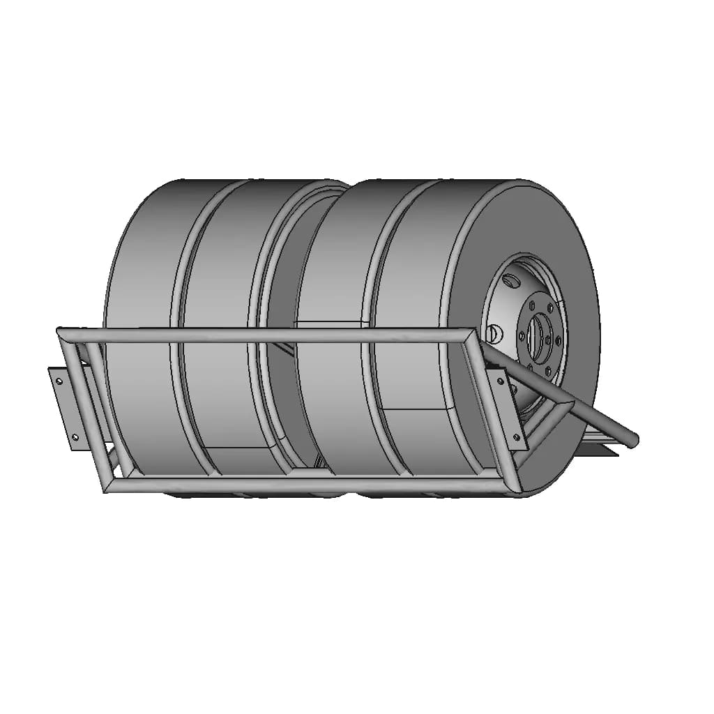 Suporte Para Pneus De Caminhao | 3D Engineering Design File_60_30_degree_snapshot