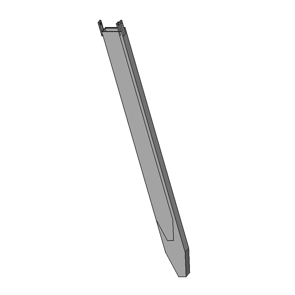 Forklift Attachment For Agricultural Tractor - Downloadable CAD Representation_60_30_degree_snapshot