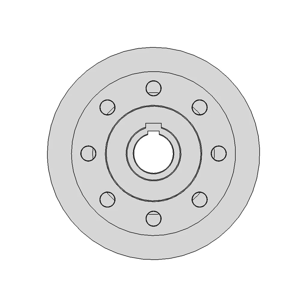 Polea 4 Ranuras | High-Quality CAD Model_0_0_degree_snapshot