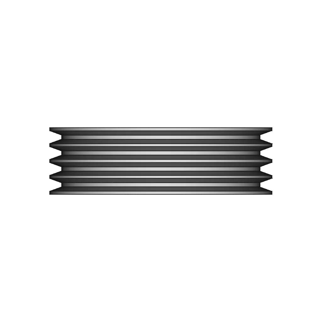 Polea 4 Ranuras | High-Quality CAD Model_270_0_degree_snapshot