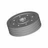 Polea 4 Ranuras | High-Quality CAD Model_60_30_degree_snapshot