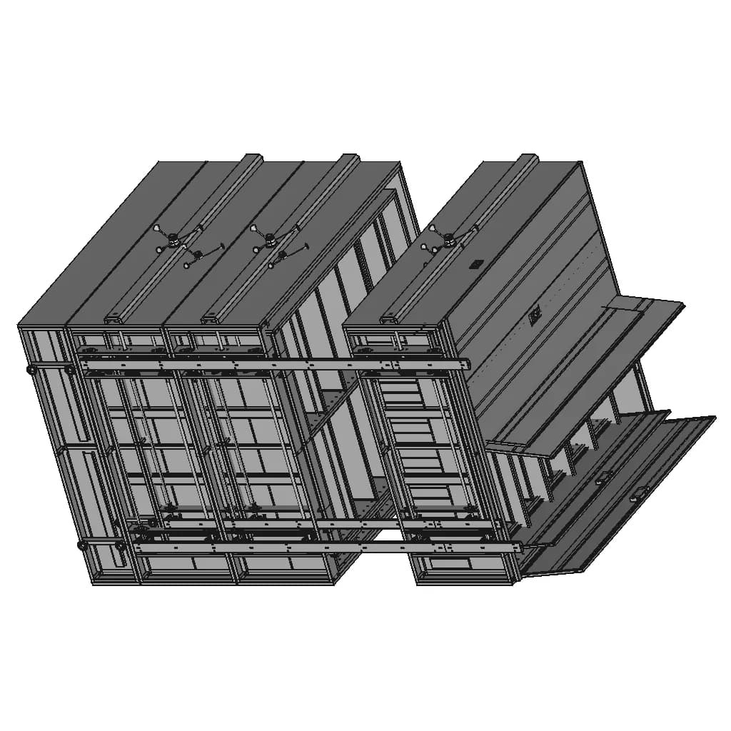 Mobile Compactor Storage System | High-Quality CAD Model_60_30_degree_snapshot