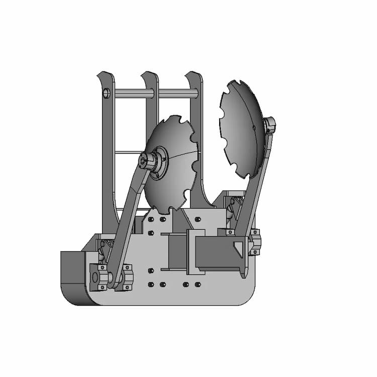 Excavator Subsoil Plow - Downloadable CAD Representation