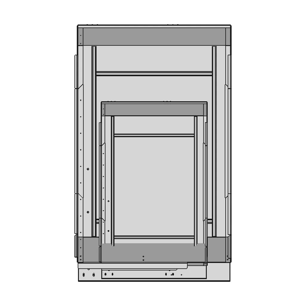 Door Sliding For Cnc Milling - Downloadable CAD Representation_0_90_degree_snapshot