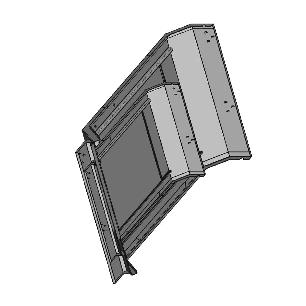 Door Sliding For Cnc Milling - Downloadable CAD Representation_60_30_degree_snapshot