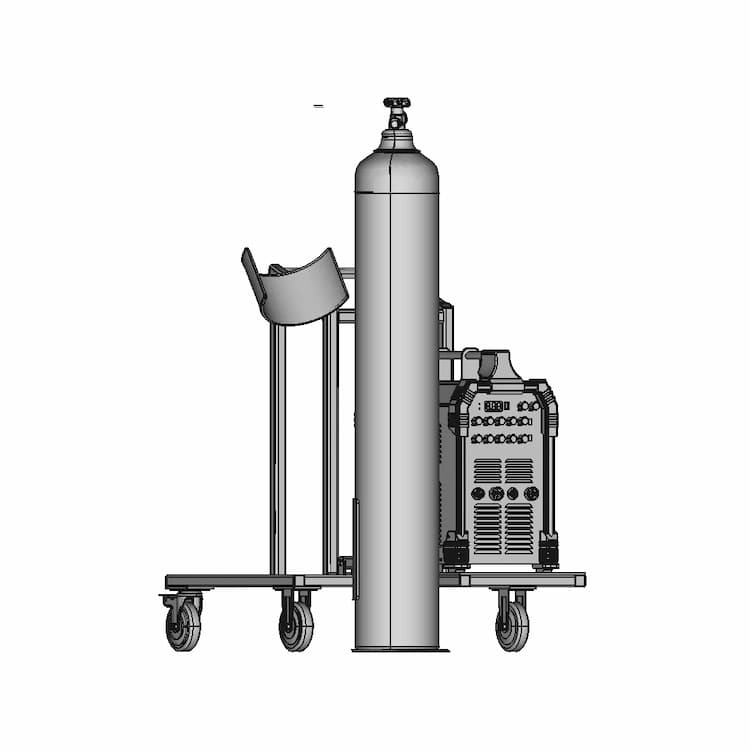 Bottle Welding Cart Design Economical | High-Quality CAD Model