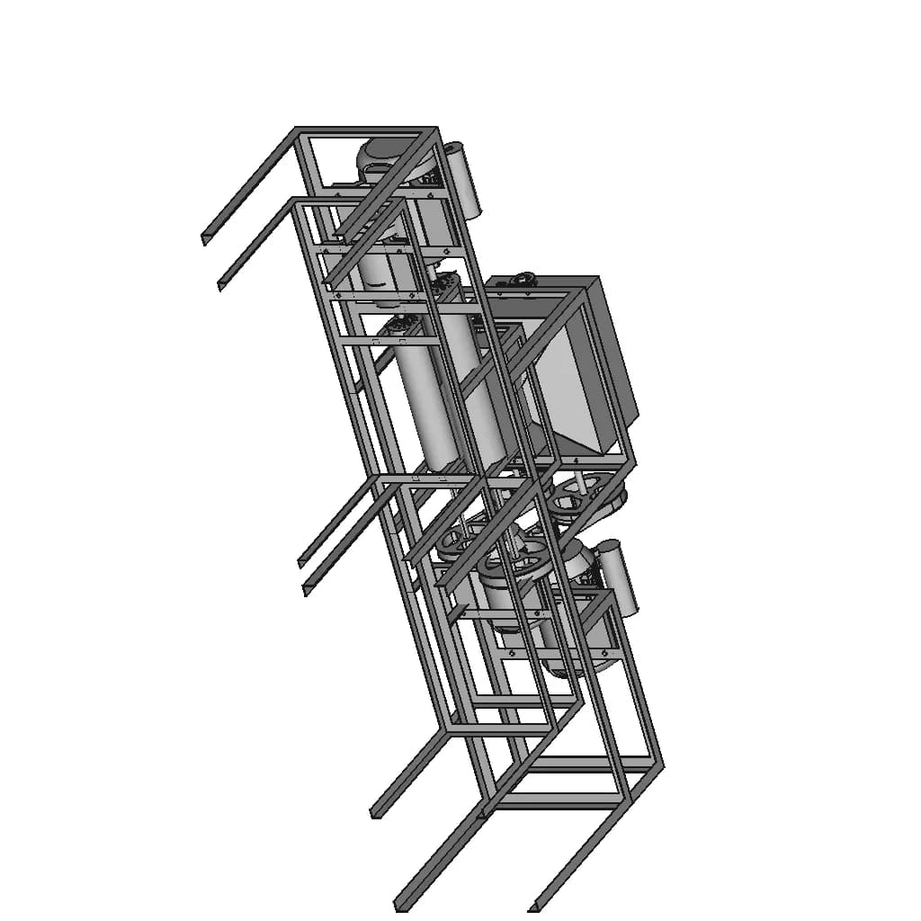 Mesin Pembuat Pakan Ikan - Downloadable CAD Representation_60_30_degree_snapshot