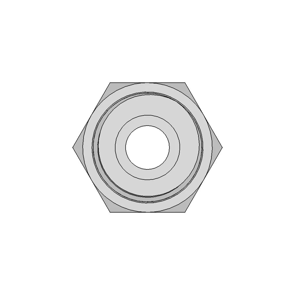 Hexagon Nipple Threaded Pipe Fitting 1 4 Male Npt X 1 8 Male Npt - Standard Mechanical Component_0_270_degree_snapshot