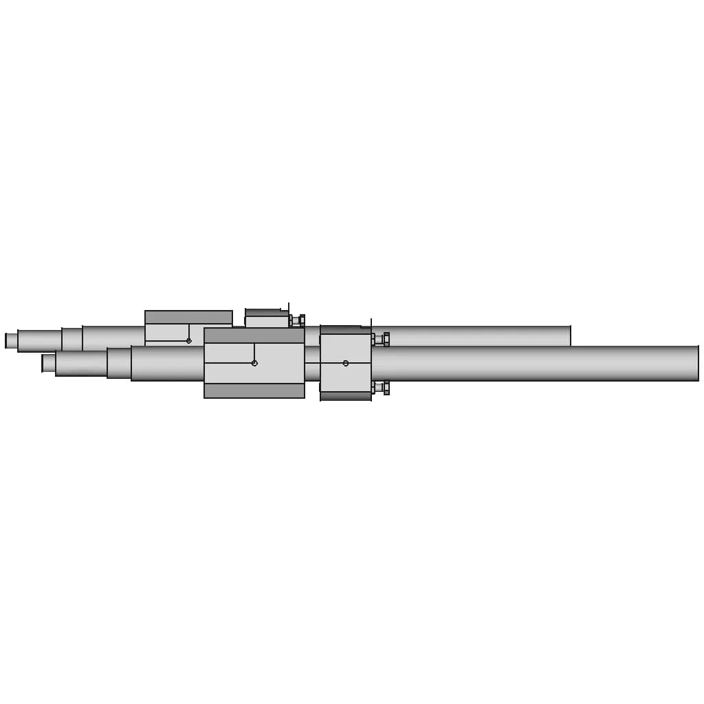 Trapezoidal Threaded Spindle And Nut Connections | High-Quality CAD Model_270_0_degree_snapshot