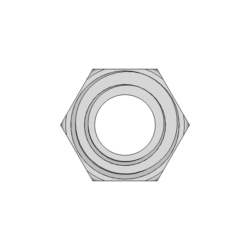 Hexagon Nipple Threaded Pipe Fitting 1 2 Male Npt X 1 2 Male Npt - Standard Mechanical Component_0_90_degree_snapshot