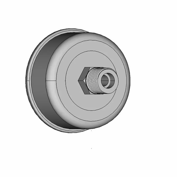 Pressure Gauge - Downloadable CAD Representation