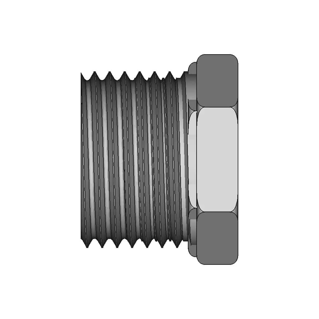 Reducer Bushing Fitting 1 2 Male Npt X 1 4 Female Npt | 3D Engineering Design File_0_0_degree_snapshot