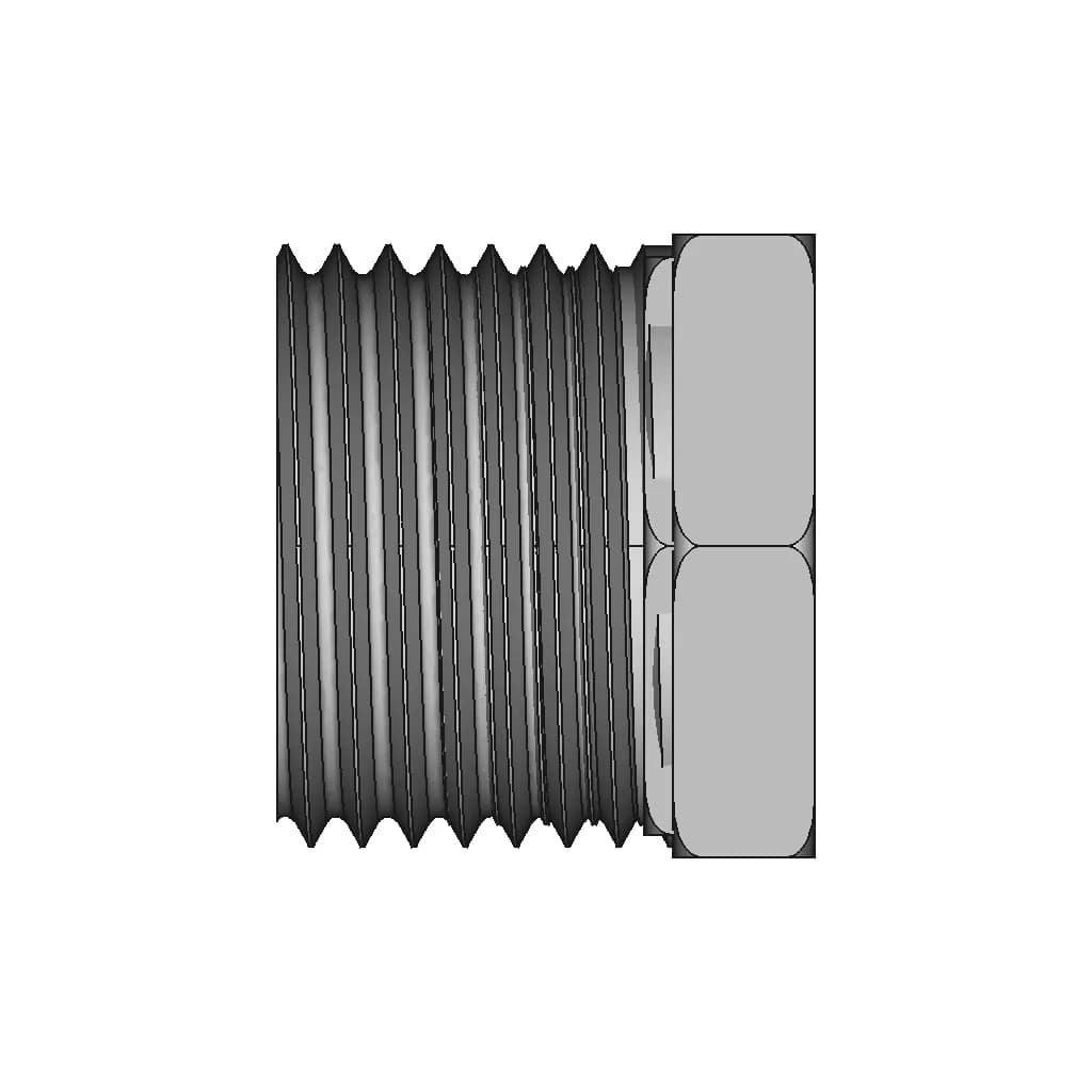 Reducer Bushing Fitting 1 2 Male Npt X 1 4 Female Npt | 3D Engineering Design File_90_0_degree_snapshot