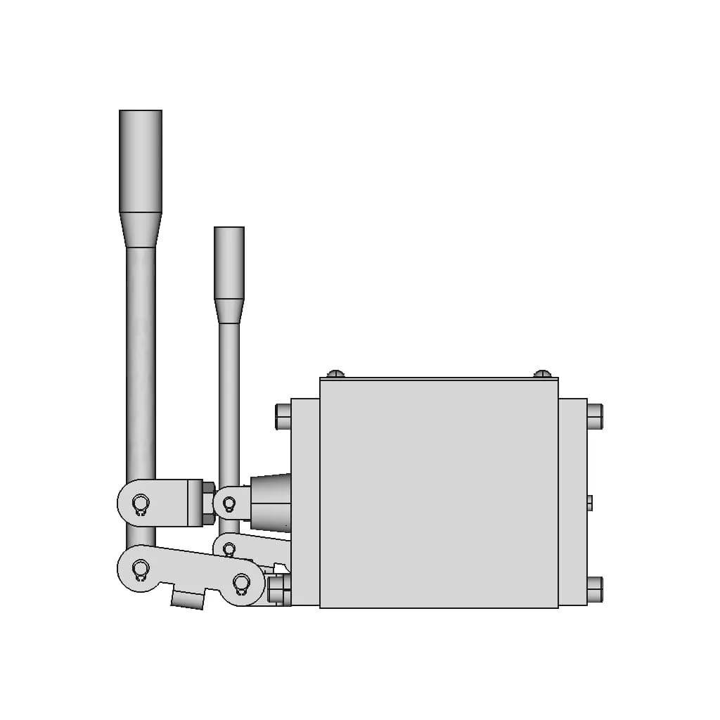 Hydraulic Distributor With Manual Control Of The Remote Control | High-Quality CAD Model_270_0_degree_snapshot