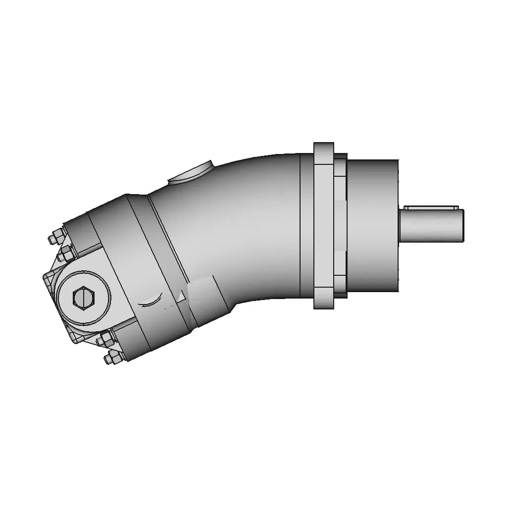 Hydraulic Motor Type 210 | High-Quality CAD Model_90_0_degree_snapshot
