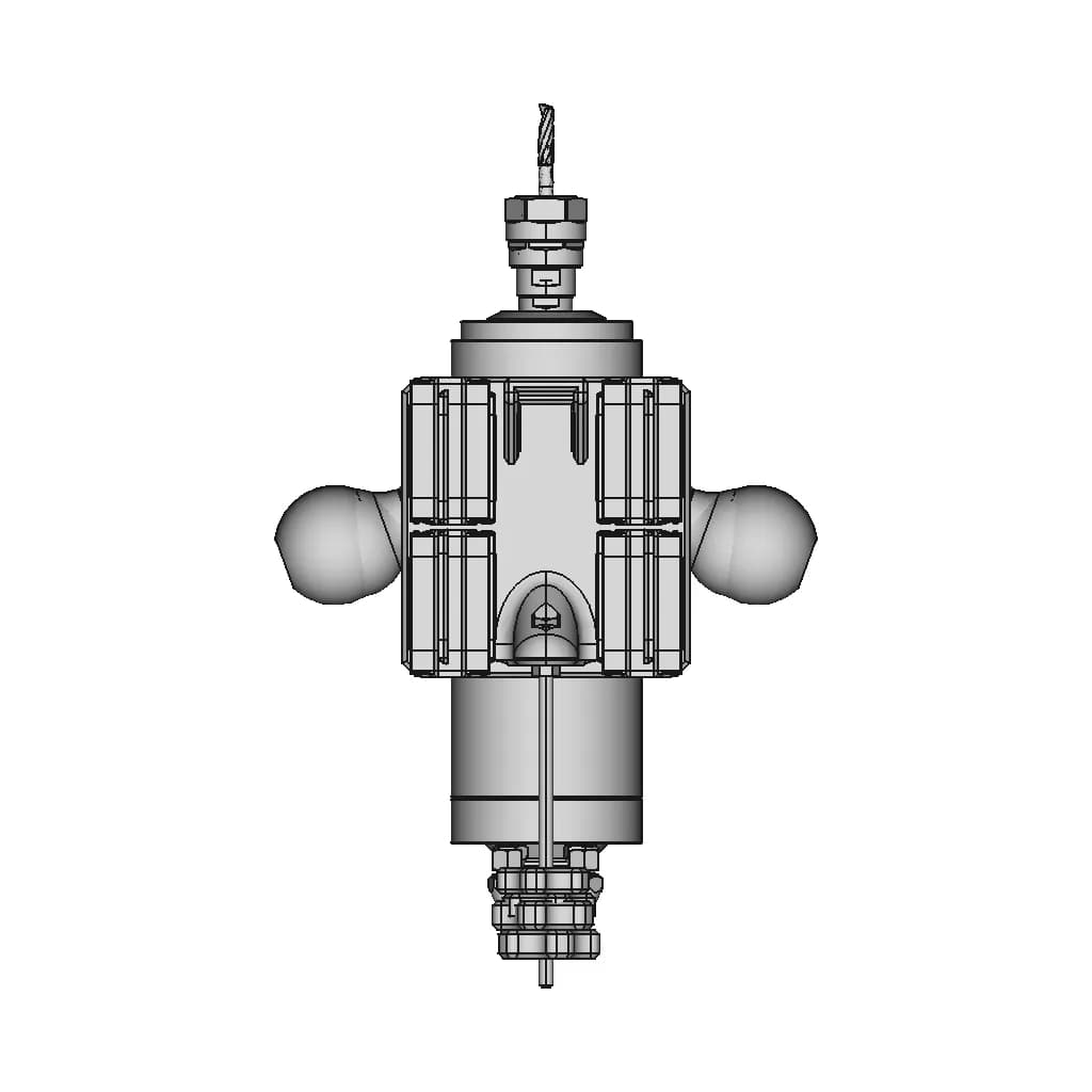 Diy 80Mm Spindle Plunge Router Conversion For Template Routing - Downloadable CAD Representation_270_0_degree_snapshot