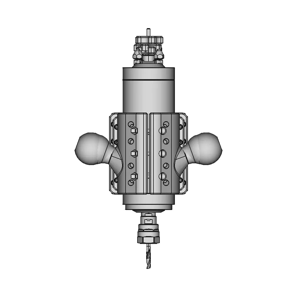 Diy 80Mm Spindle Plunge Router Conversion For Template Routing - Downloadable CAD Representation_90_0_degree_snapshot