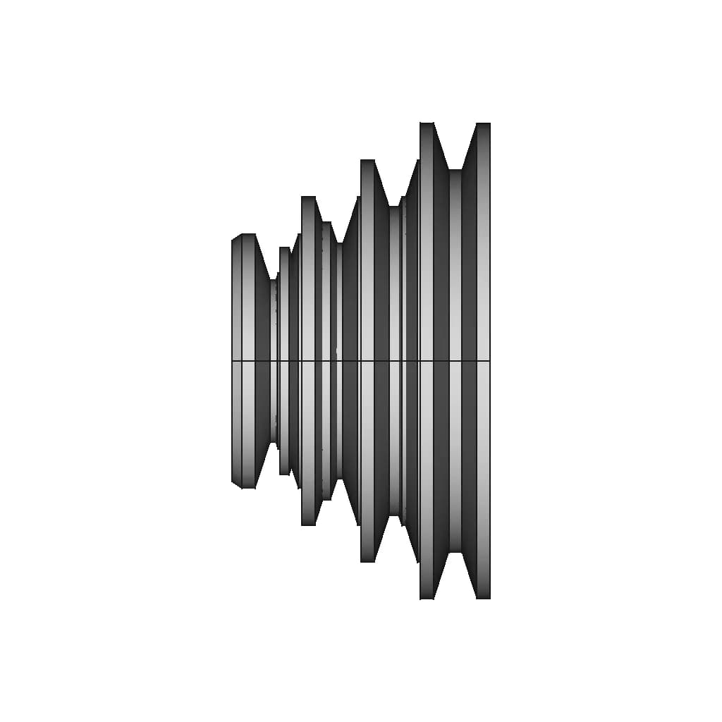 Polia Escalonada - Downloadable CAD Representation_270_0_degree_snapshot
