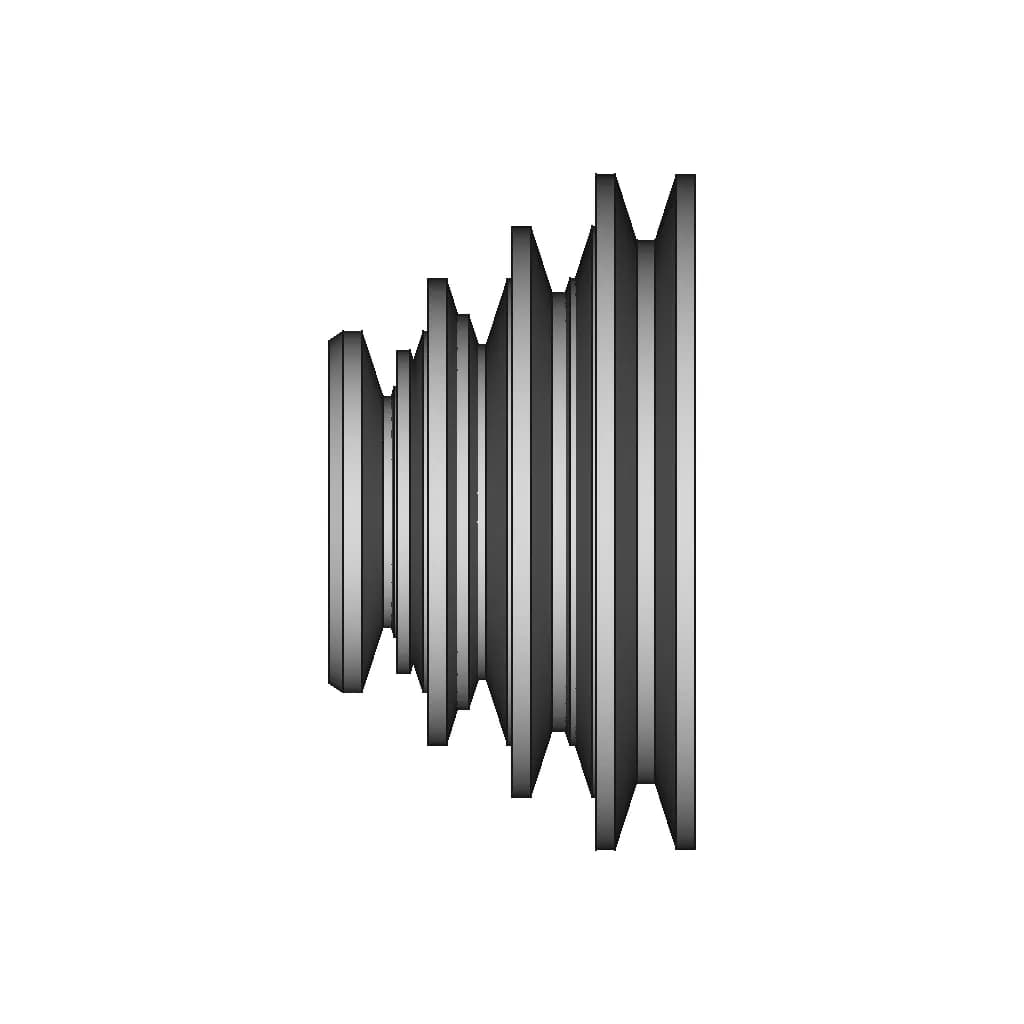 Polia Escalonada - Downloadable CAD Representation_90_0_degree_snapshot