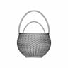 Overlapping Patterns Basket - Downloadable CAD Representation_0_0_degree_snapshot