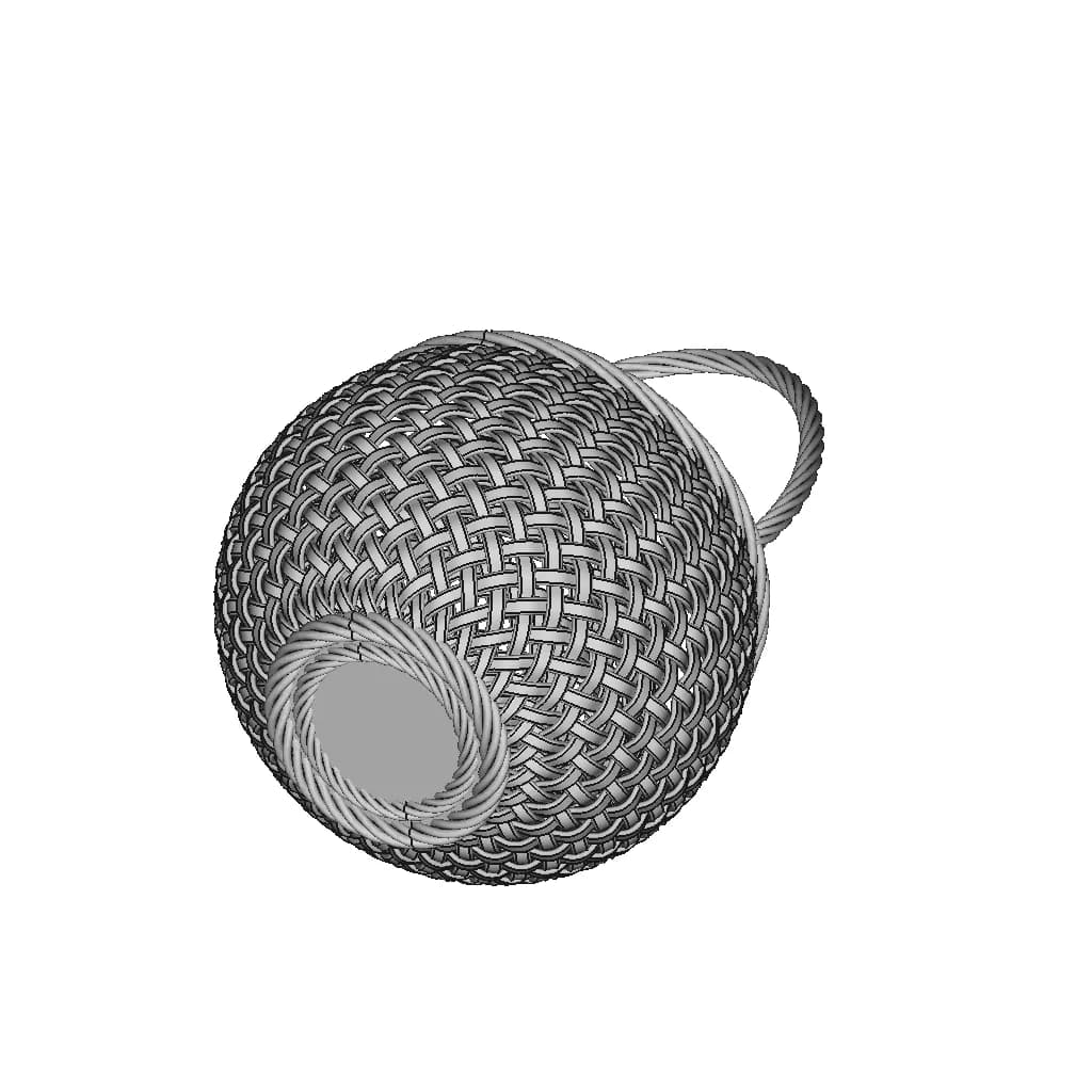 Overlapping Patterns Basket - Downloadable CAD Representation_60_30_degree_snapshot