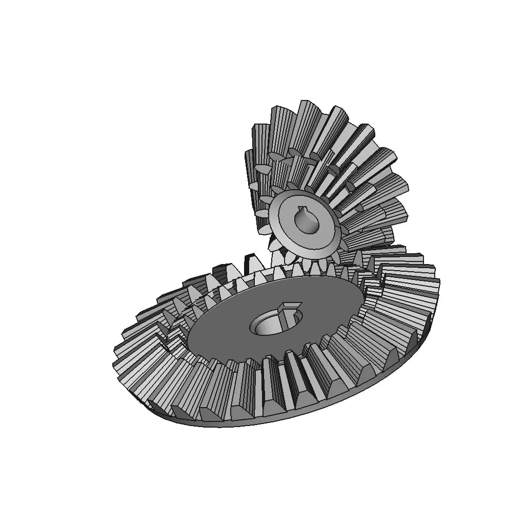 Bevel Gears - Downloadable CAD Representation_60_30_degree_snapshot