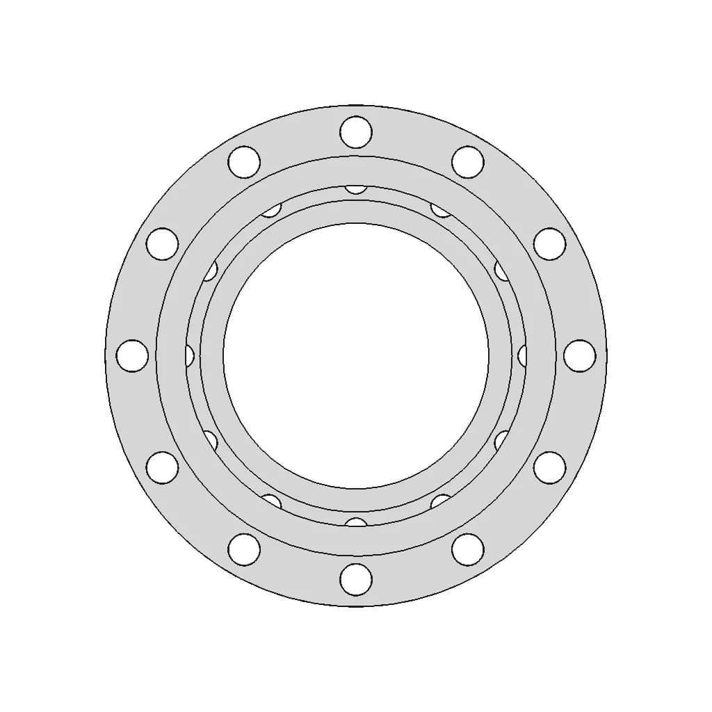 Flange 10 In Slip On 150 Lbs - Downloadable CAD Representation_0_270_degree_snapshot