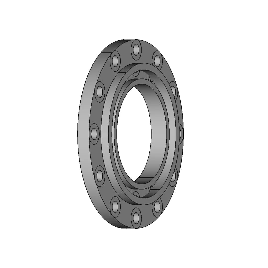 Flange 10 In Slip On 150 Lbs - Downloadable CAD Representation_60_30_degree_snapshot