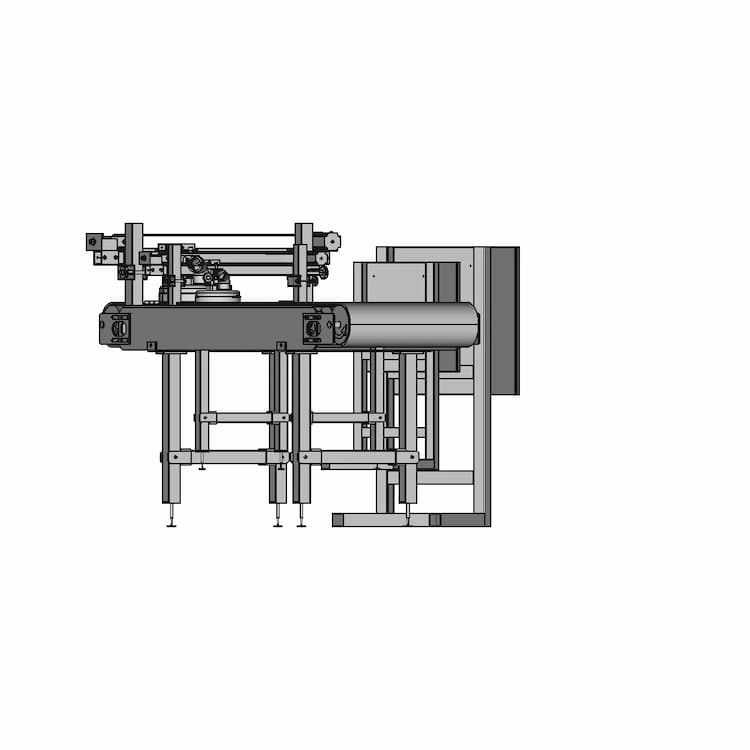 Variable Width Conveyor Belt Cleaning System - Downloadable CAD Representation