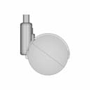 Plastic Castor 2 Inchi | High-Quality CAD Model_0_0_degree_snapshot