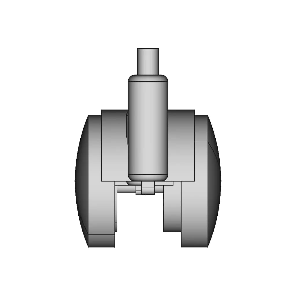 Plastic Castor 2 Inchi | High-Quality CAD Model_0_270_degree_snapshot
