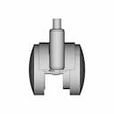 Plastic Castor 2 Inchi | High-Quality CAD Model_0_270_degree_snapshot
