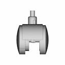 Plastic Castor 2 Inchi | High-Quality CAD Model_0_90_degree_snapshot