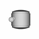 Plastic Castor 2 Inchi | High-Quality CAD Model_270_0_degree_snapshot