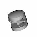 Plastic Castor 2 Inchi | High-Quality CAD Model_60_30_degree_snapshot