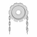Chain Link Sprocket Gear - Downloadable CAD Representation_270_0_degree_snapshot