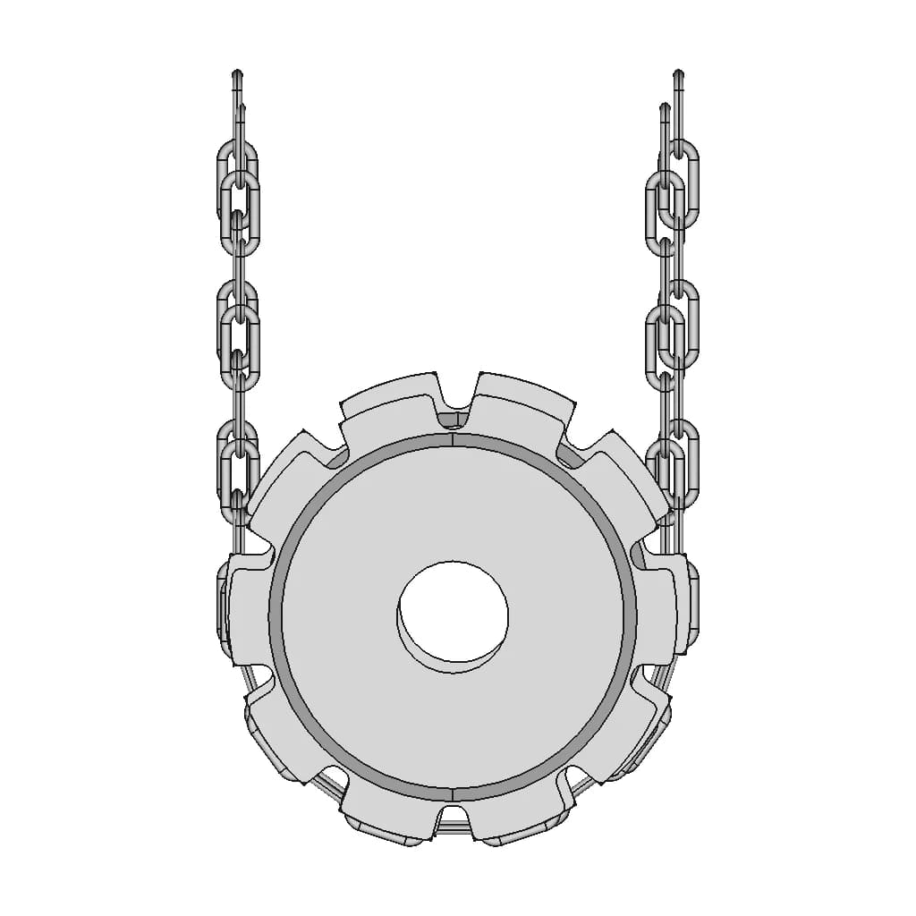 Chain Link Sprocket Gear - Downloadable CAD Representation_90_0_degree_snapshot