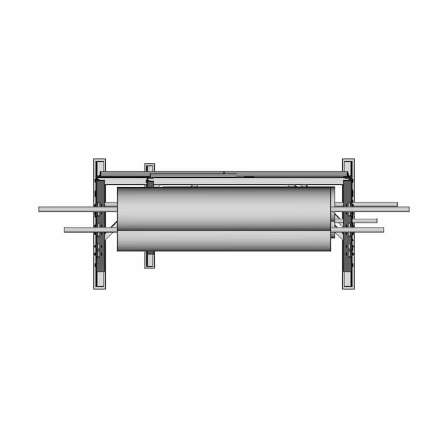 Rack For 2 Rolls - Downloadable CAD Representation