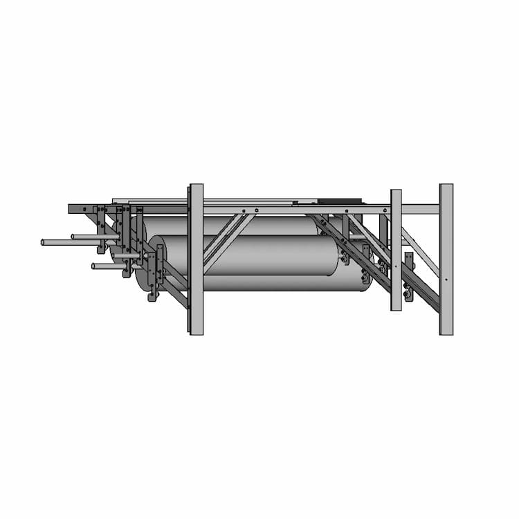 Rack For 2 Rolls - Downloadable CAD Representation