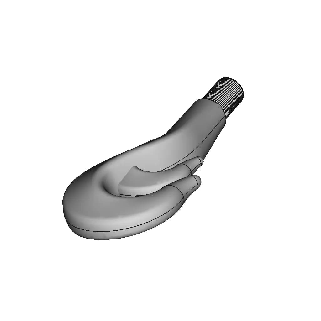 Crane Hook - Standard Mechanical Component_60_30_degree_snapshot
