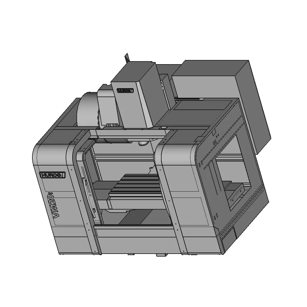 Hurco Vm20I | High-Quality CAD Model_60_30_degree_snapshot