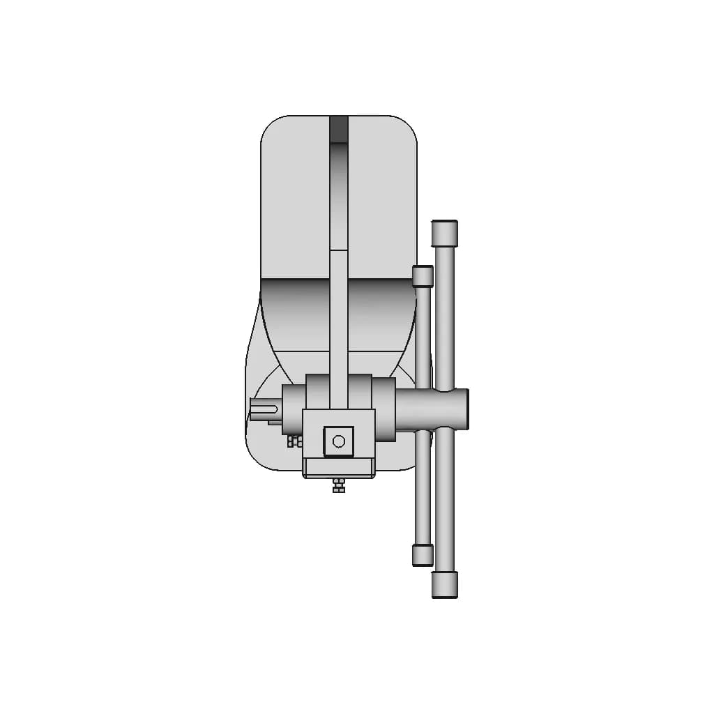 Hhip 1 Ton Arbor Press | High-Quality CAD Model_0_0_degree_snapshot