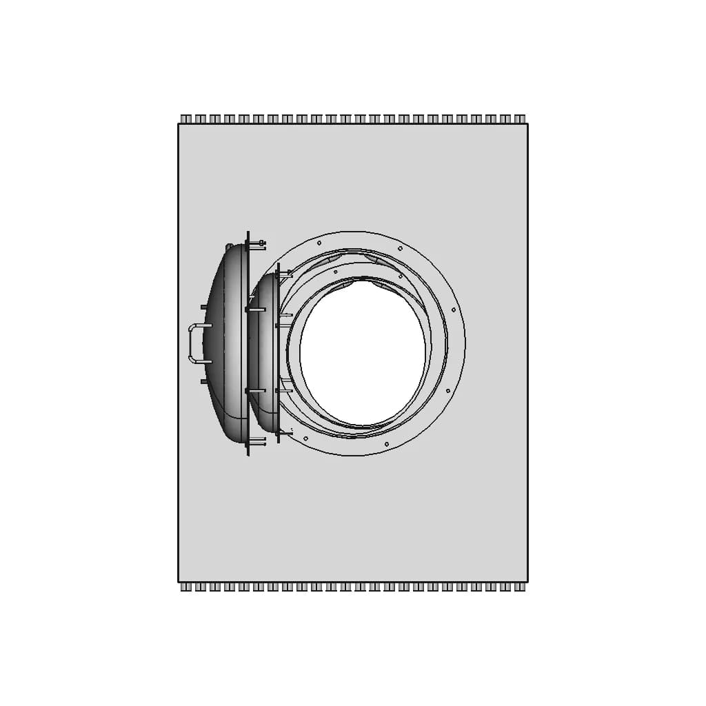 Manhole 2 For Boiler | 3D Engineering Design File_0_0_degree_snapshot