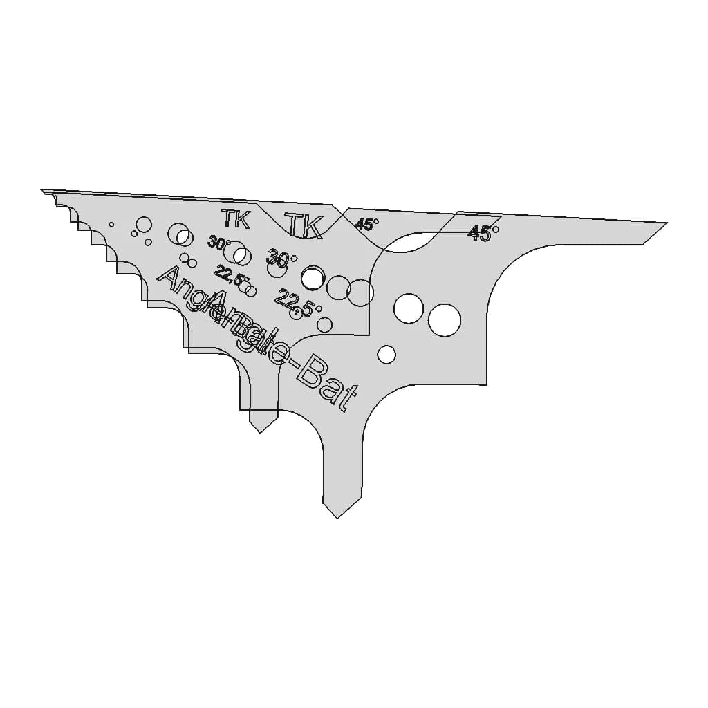 Angle Bat Radiuslehre | 3D Engineering Design File_0_0_degree_snapshot