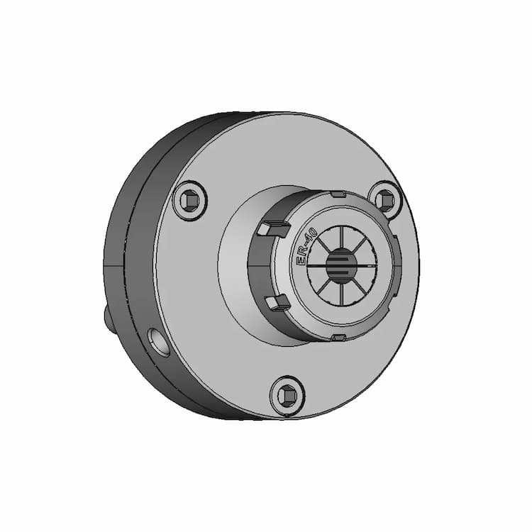 Er 40 Collet Fixture With Camlock Di 4 - Downloadable CAD Representation